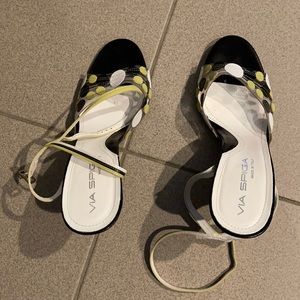 Via Spiga ankle strap heels